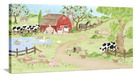 Barnyard Movable Canvas Mural