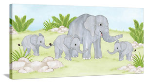 Elephant Canvas - Elephant Wall Art