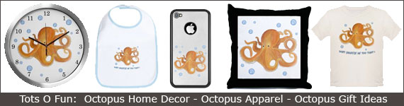 Tots O Fun: Octopus Home Decor - Octopus Apparel - Octopus Gift Ideas