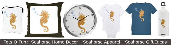 Tots O Fun: Turtle Home Decor - Seahorse Apparel - Seahorse Gift Ideas