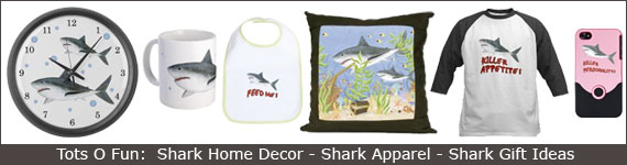 Tots O Fun: Shark Home Decor - Shark Apparel - Shark Gift Ideas