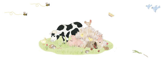 Farm Animal Wall Decal Mural