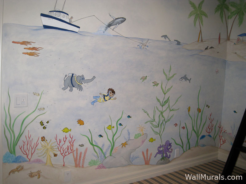 Ocean Themed Wall Murals - Surf Themed Murals - Beach Themed Murals