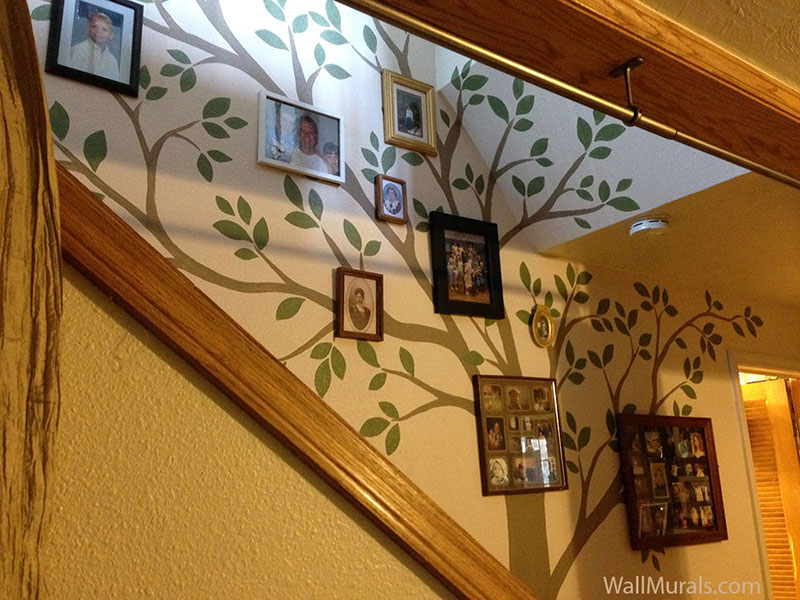 tree murals for living room