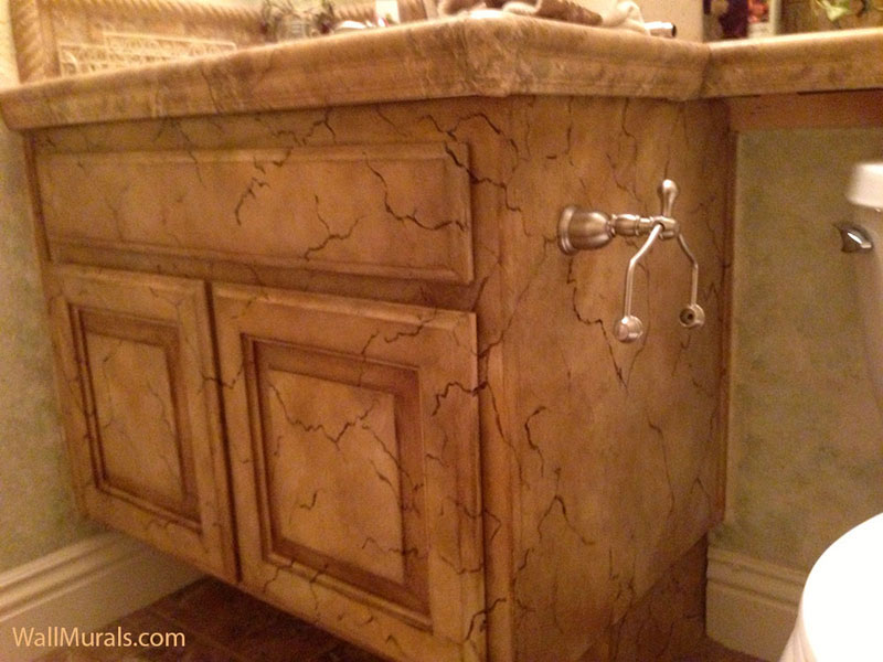 Hand-Painted Vanity in Bathroom - Testimonial