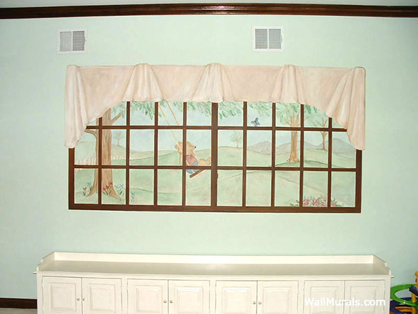 Faux Painted Windows