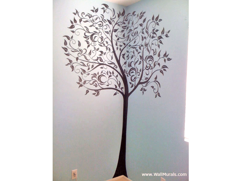 Tree Wall Murals - Hand-painted Trees on Walls | Wall Murals by