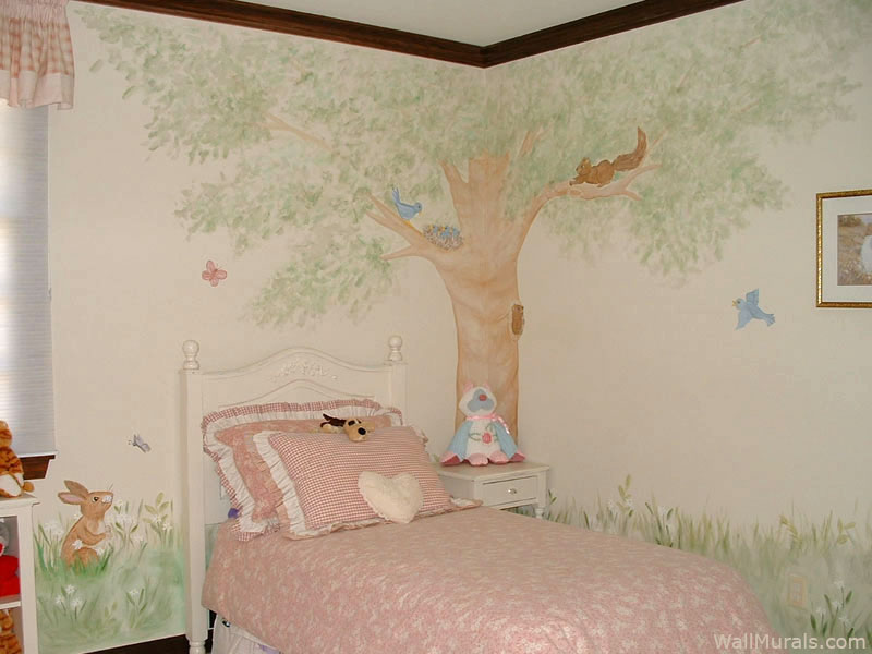 girls room wall murals - examples of wall murals for girls | page