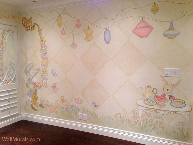 Vintage Mad Hatter Tea Party - Little Girls Bedroom