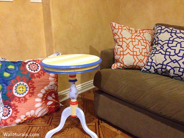 Colorful Painted End Table