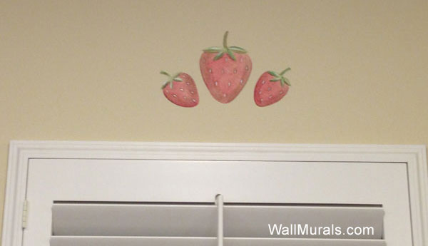 Strawberry Wall Art over Kitchen Window