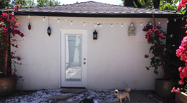 Guesthouse Exterior Wall - Before Painting Mural