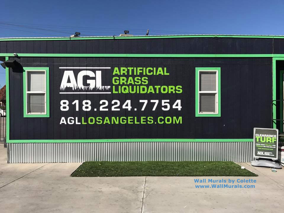 Company Logo Painted on Exterior Walls