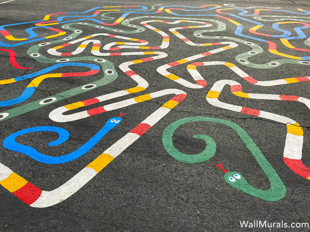 Painted Playground Games - Creative Snake Maze