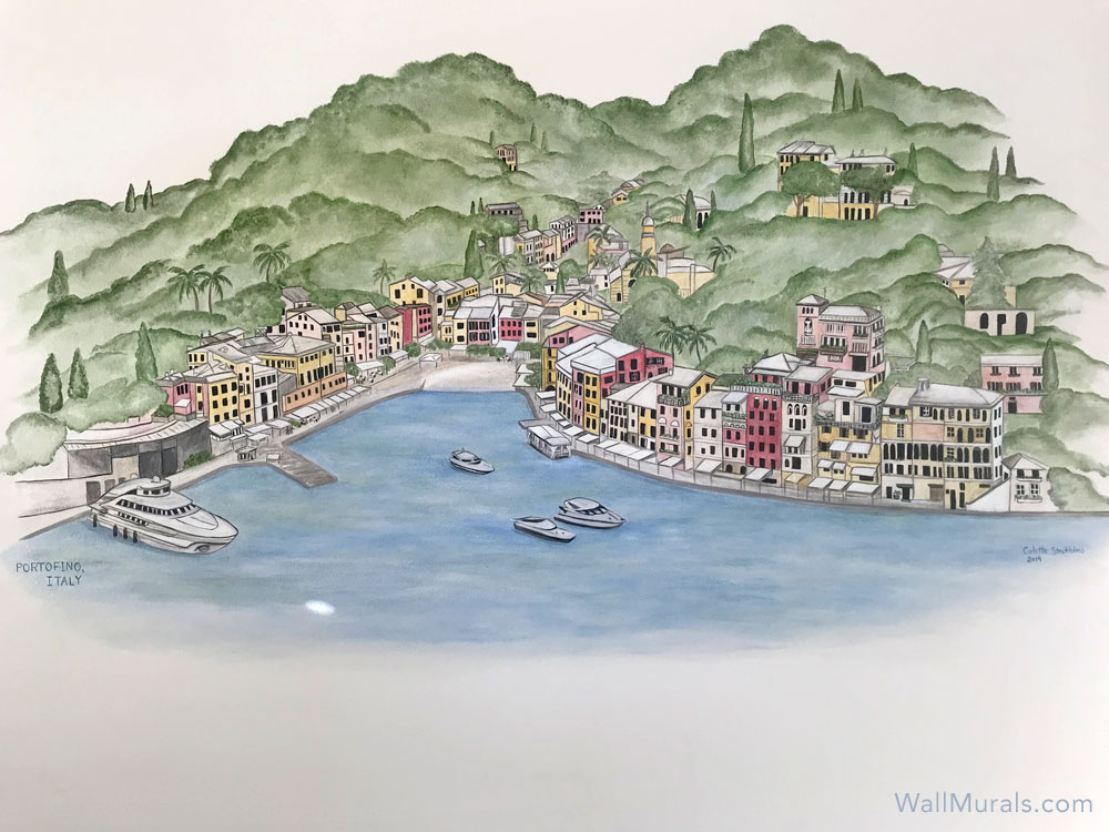 Portofino Italy Wall Mural